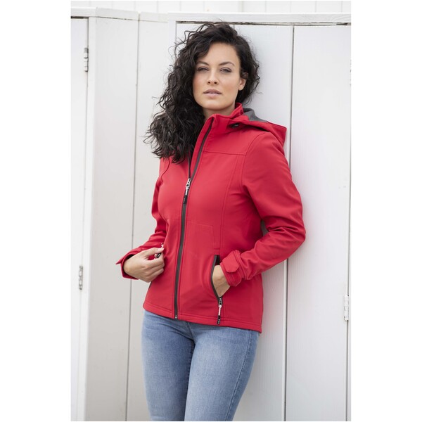 Langley women's GRS recycled softshell jacket - Black / 2XS