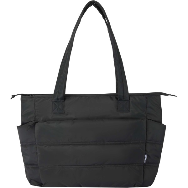 Puffer 15,6" GRS gerecycleerde laptopdraagtas 18L - Zwart