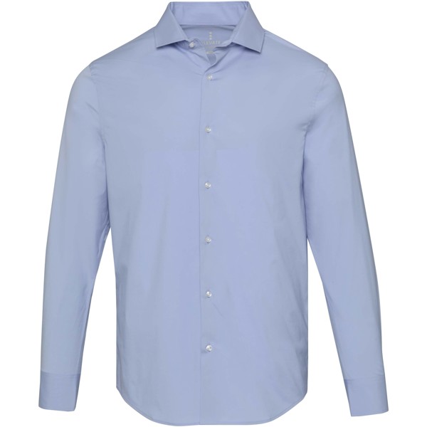Camicia in tessuto di popeline da uomo Carnelian - Blu chiaro / XXL