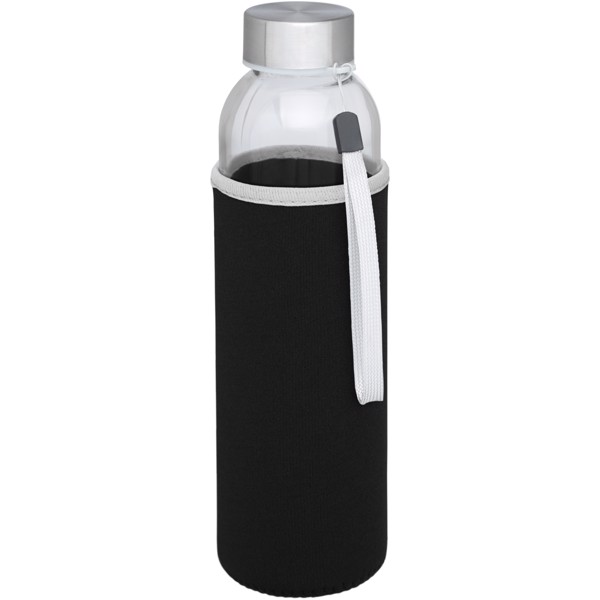 Bodhi 500ml sklenená športová fľaša - Jednofarebná čierna