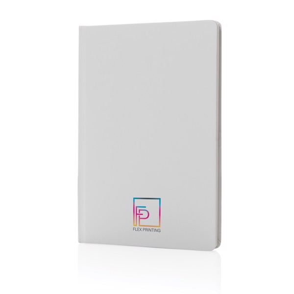 A5 Impact stone paper hardcover notebook - White