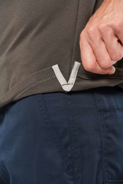 Muška polo majica dugih rukava - Bijela / 4XL