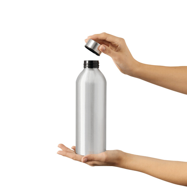 Aluminium Drinking Bottle Jumbo Transit - Silver
