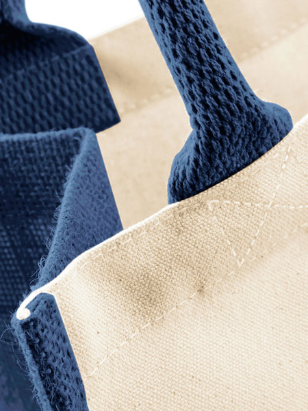 Printers Midi Jute Tote - Black