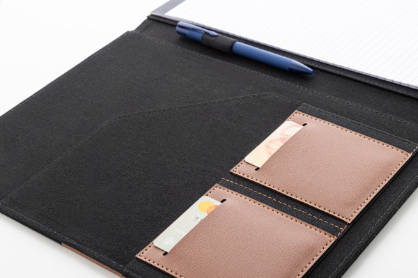Recycled Canvas Document Folder Capudo A4 - Black