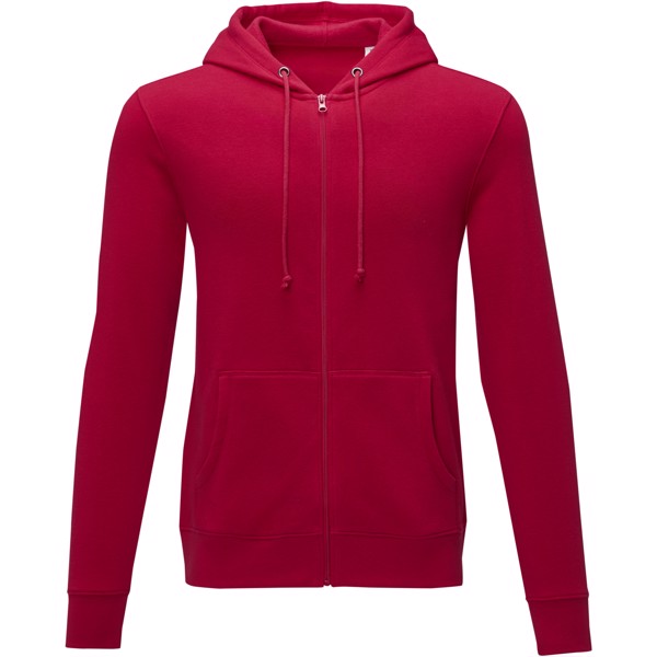 Felpa Theron con cappuccio full zip da uomo - Rosso / M