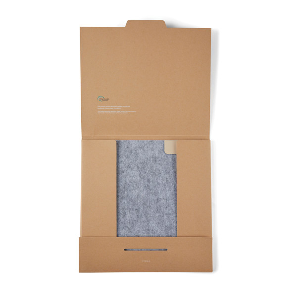 Podloga za miško Vinga Albon, 95% recikliran filc, 280x280 mm - Siva