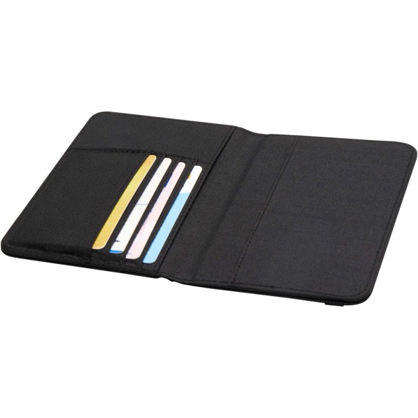 Ross GRS RPET RFID passport holder - Heather Charcoal