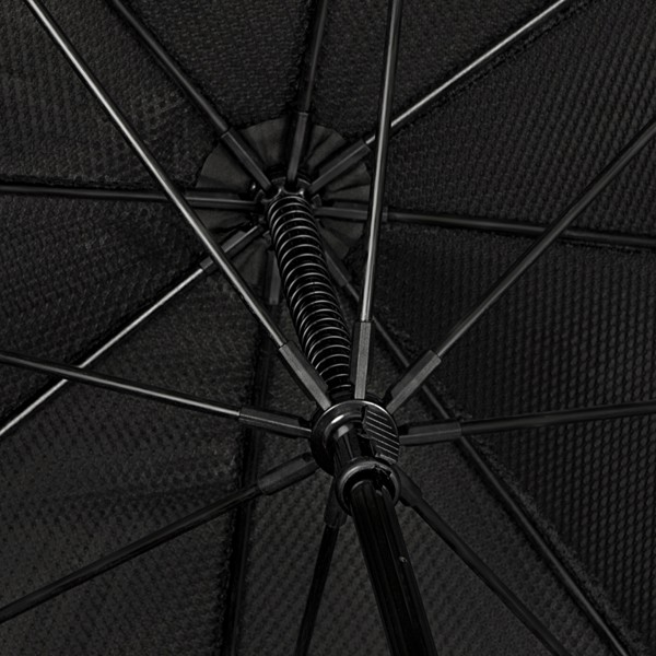 FALCONE - Parapluie tempte XXL - Manuel - Impermable au vent -  140 cm - Noir