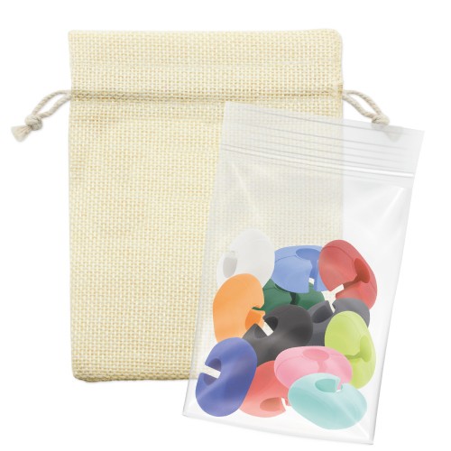 SET 12 SILICONE GLASS MARKERS "SAZUL"