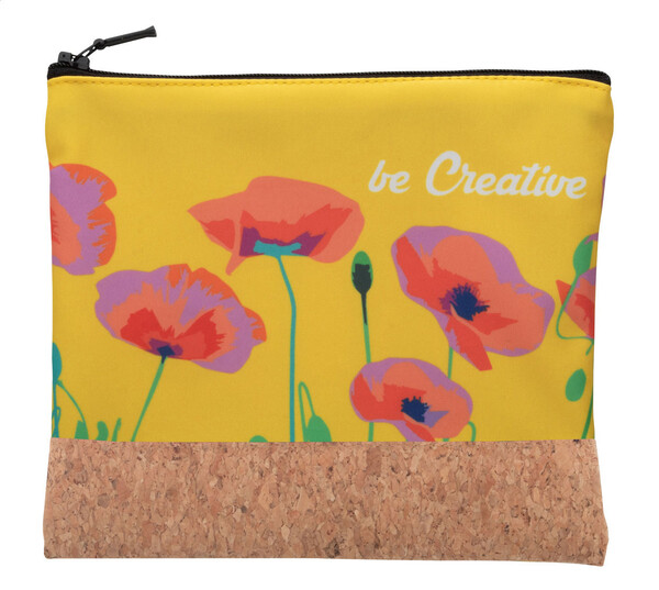 Trousse de toilette CreaBeauty Cork M - Noir / Naturelle