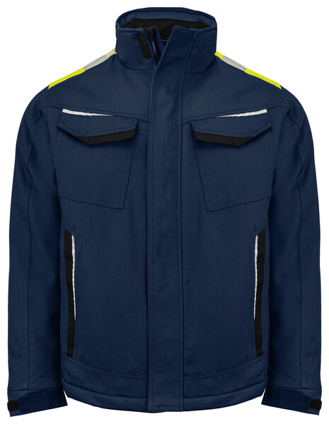 5438 Padded Jacket Navy/Yellow 4XL