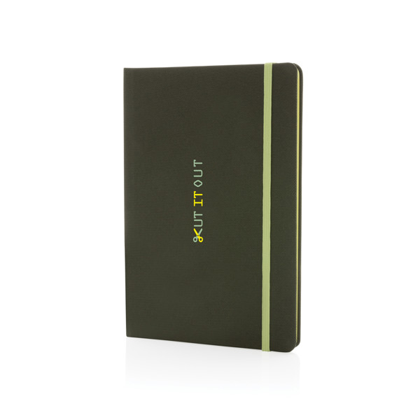 GRS certified RPET A5 notebook - Green / Green