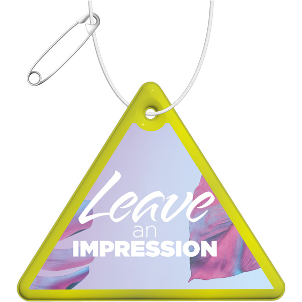 Pendente refletor de PVC triangular RFX™ - Amarelo neón