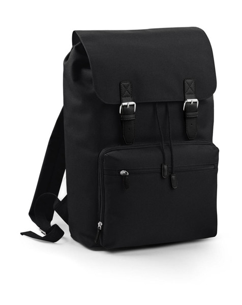 Vintage Laptop Backpack - Black / Black / ONE SIZE