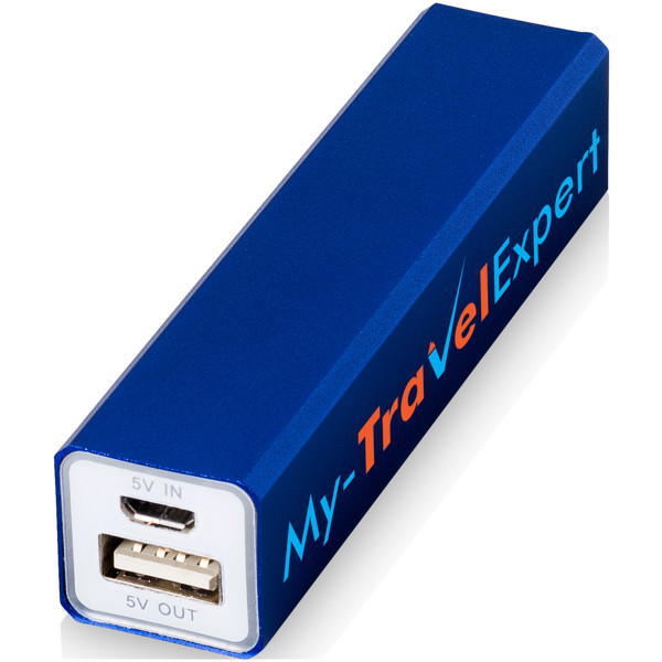 powerbank, power bank, opladen, oplader, laden - Bleu / 2600mAh