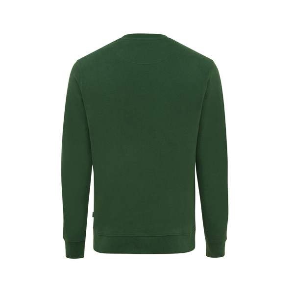 Sweater à col rond en coton recyclé Iqoniq Zion - Forest Green / XXXL