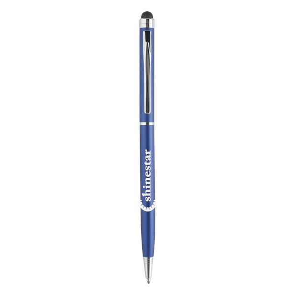 Sleek Stylus Matte Pen - Bleu