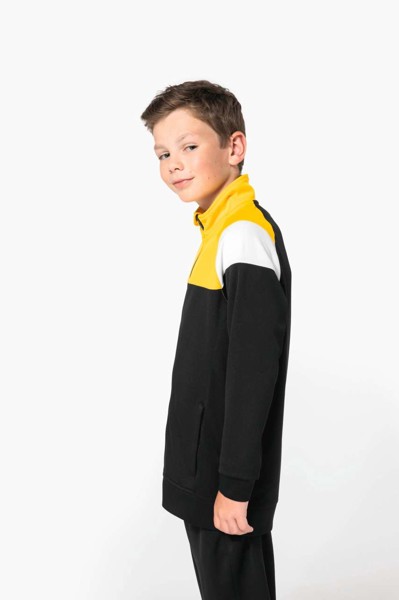 Kids Zipped Tracksuit Jacket - Dark Royal Blue / Navy / 12/14