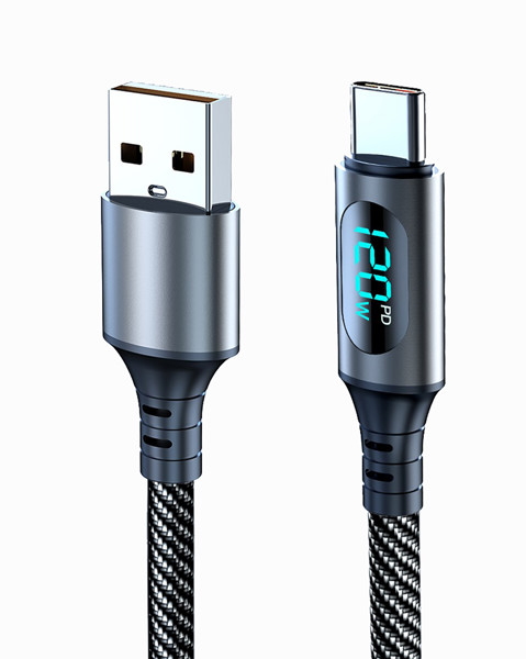Fast charging data cable with LCD display UC058