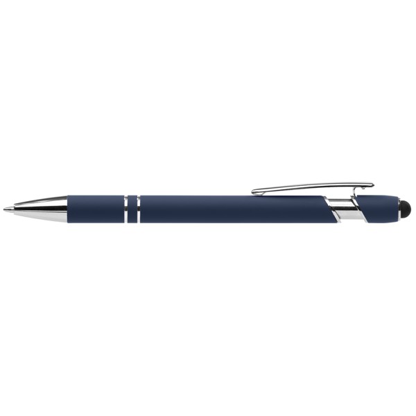 Stylo Prince Softy avec Stylet - Bleu / Jet d’encre 4 couleurs