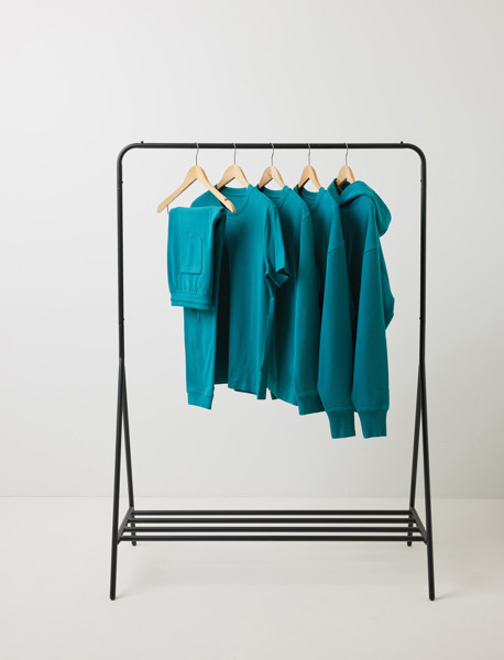 Sweater à col rond en coton recyclé Iqoniq Zion - Verdigris / XXS