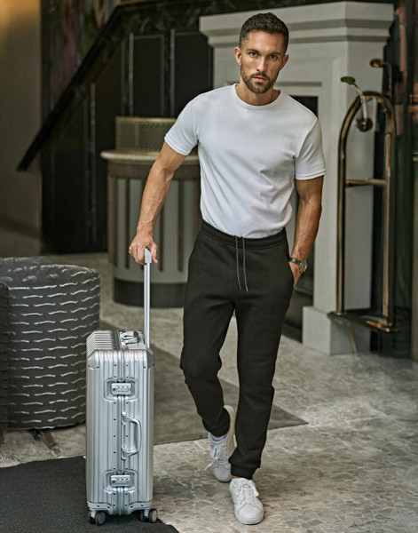 Ribbed Interlock Pants - Black / L