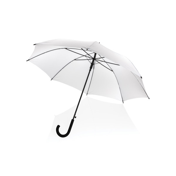 23" Impact AWARE™ RPET 190T standard auto open umbrella - White