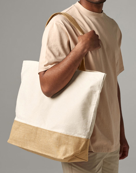 Jute Base Canvas Tote Xl