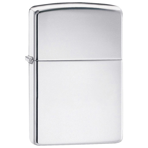 Zippo 250 shiny metal lighter, silver