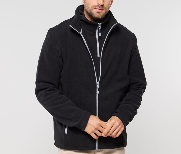 Bodywarmer polaire contrasté - GREY / 4XL
