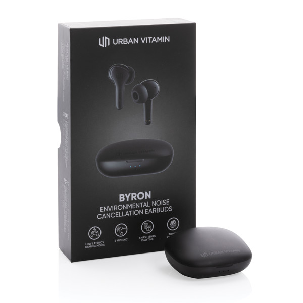 Ecouteurs sans fil ENC Urban Vitamin Byron - Noir