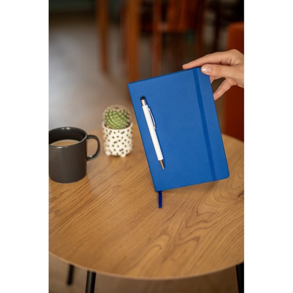 Magnetic notebook A5 | Aurora - white