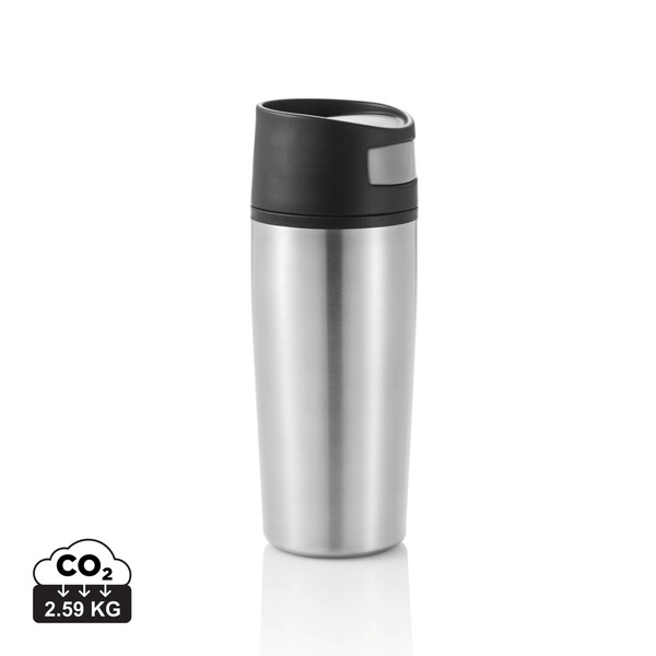 Kozarec XD Design, pokrov s samodejnim pritiskom, 300 ml - Srebrna / črna