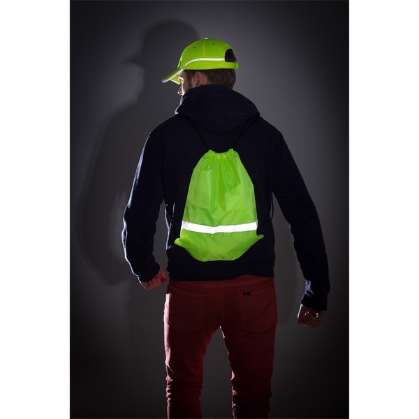 Promo backpack with reflective tape - Yellow