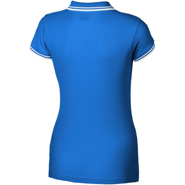 Deuce short sleeve women's polo with tipping - Sky Blue / L