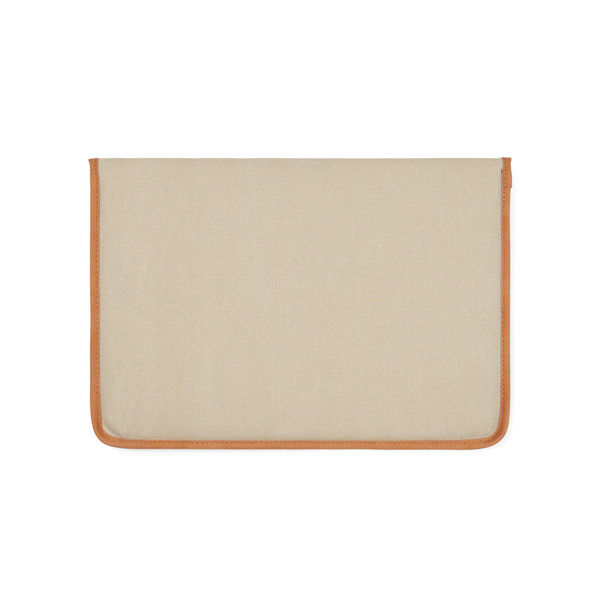 Obal na 16" notebook VINGA Bosler z GRS recykl. canvas - Béžová