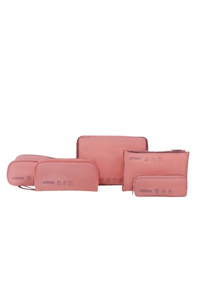 American Tourister - Ta Packing Organizers 5Pcs - Pink/Mauve