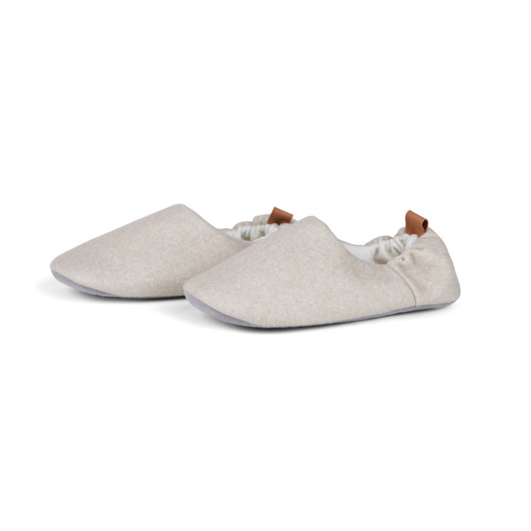Vinga Moulton slippers RCS rPET L/XL, recycled 37% - Beige / Grey