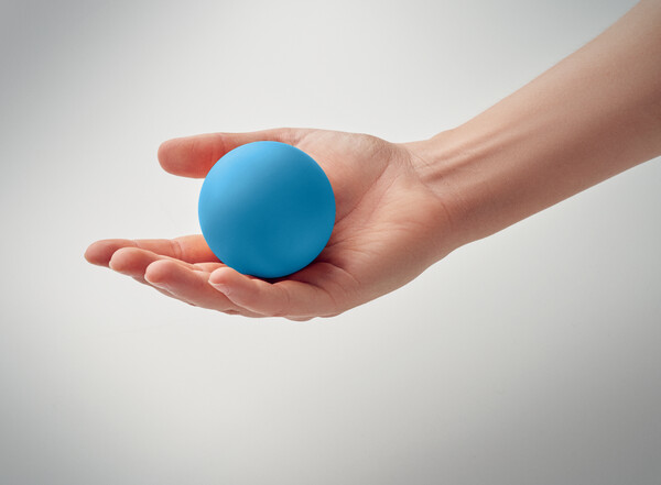 Balle rebondissante caoutchouc Funball - Bleu