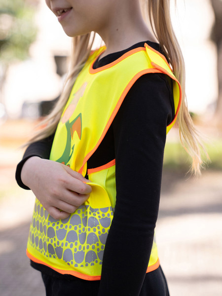 Children's Safety Vest Funtastic Wildlife - Yellow / XXS