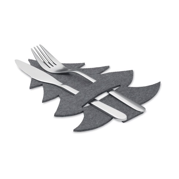 RPET felt cutlery holder set Treesguard - Grey