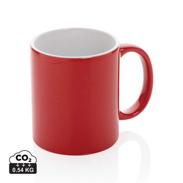 Základný keramický hrnček 350ml - Červená