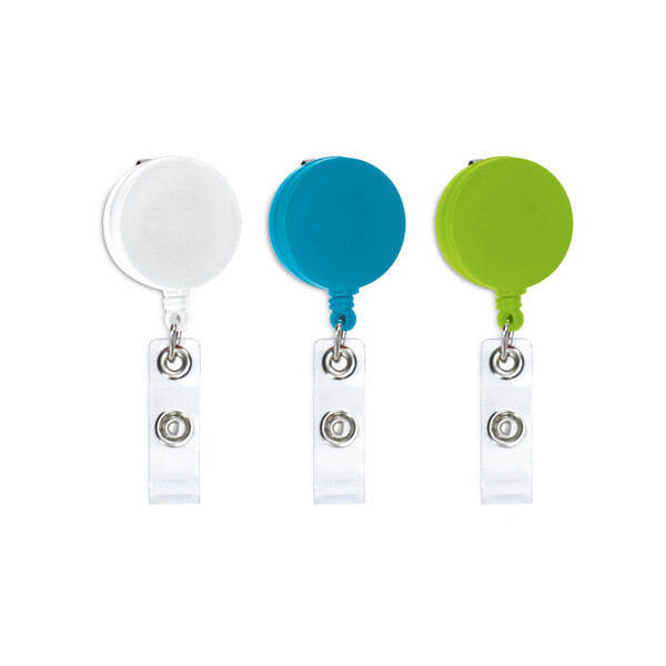 BADGE : PORTE BADGE EXTENSIBLE - Blanc