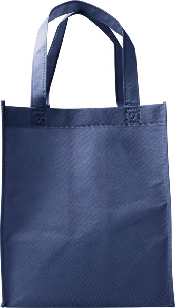Nonwoven (80 gr/m²) shopping bag. - Blue