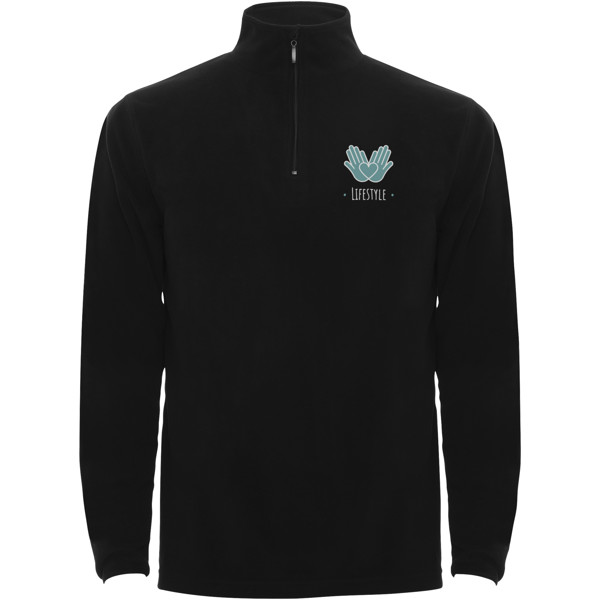Himalaya 1/4 Zip - Fleecepullover für Herren - schwarz / XL
