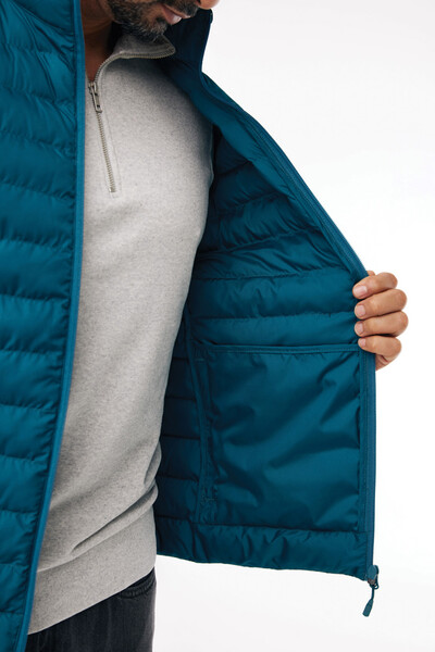 Pánská vesta IQONIQ Meru z recykl. polyesteru - Dark Teal / XL