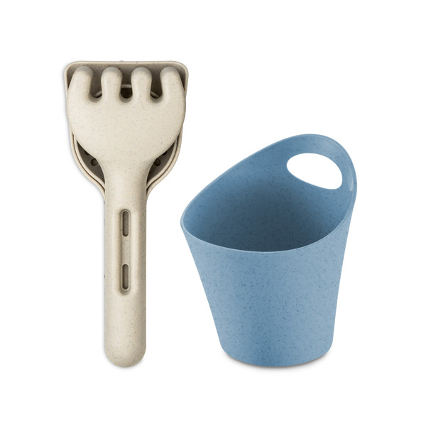 KLIKK SAND READY BEACH - Nature Desert Sand/Nature Flower Blue