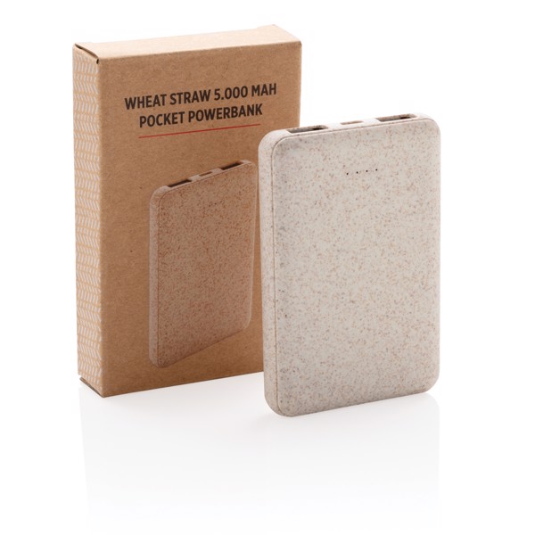 XD - Wheat Straw 5.000 mAh Pocket Powerbank