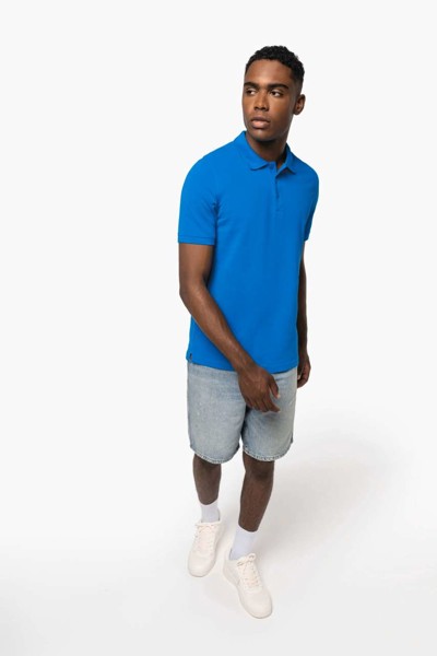 MUŠKA POLO MAJICA KRATKIH RUKAVA U PIQUÉ - Bijela / M